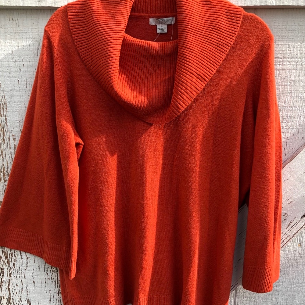 Harvest cowl neck sweater with kimono sleeves